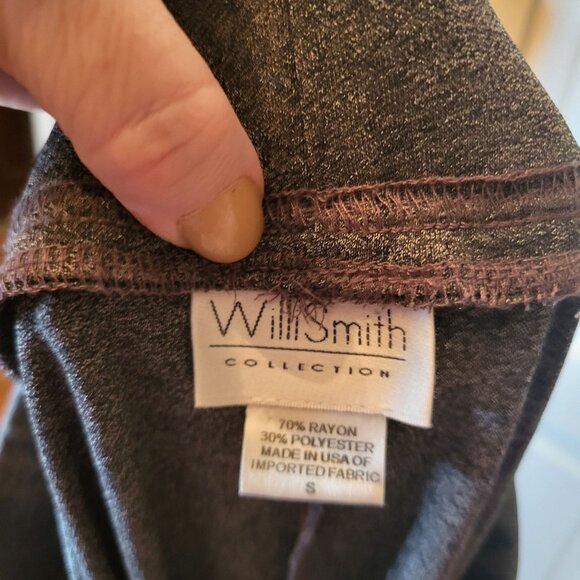 Vintage 90s/Y2K Gray Blouse and Skirt Set Will Smith M/S Retro Office Minimalist - Picture 4 of 16